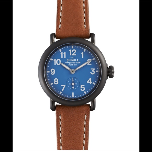 Shinola Accessories - Shinola Runwell 36mm blue dial watch nwob
